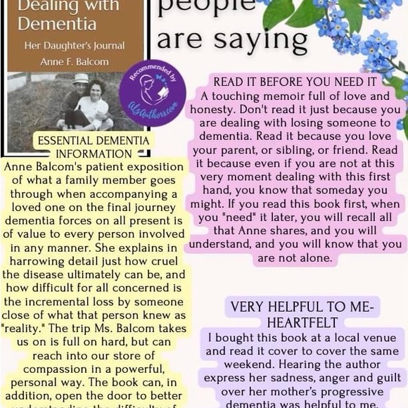 SIGNED Book / The Blue Velvet Drape: Dealing with Dementia, NWOT - Picture 7 of 16